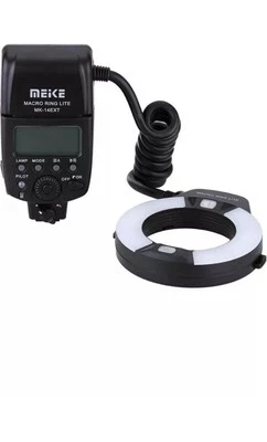 Meike MK-14EXT iTTL TTL LED Macro Ring Flash Light For Nikon D800 D5200 D7100 US - Image 1 of 4