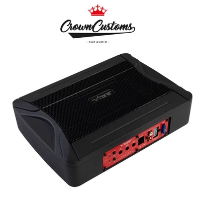 VIBE 6x9" 240W Active Underseat Car Subwoofer Enclosure Built-in Amp Slim Bass B - Image 1 of 4