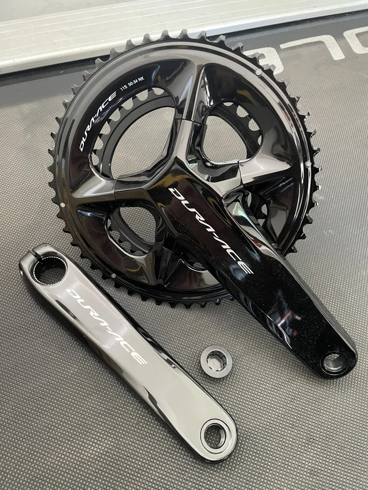 Juego de bielas de bicicleta de carretera Shimano Dura-Ace FC-09 11 velocidades 172,5 mm 50/34T con plato Foto 1 de 4