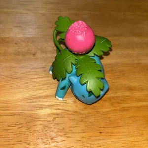 Nintendo Pokemon IVYSAUR 2,5" personaggio vinile fiore rosa PVC Bulbasaur 2015 Tomy - Foto 1 di 3