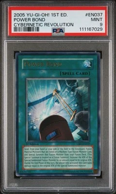 2005 Yu-Gi-Oh! Power Bond Cybernetic Revolution CRV 1st Edition Ultra Rare PSA 9 - Image 1 of 2