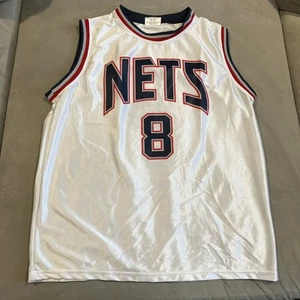 New Jersey Nets - Deron Williams - #8 White NBA Stadium Giveaway Jersey - XL - Picture 1 of 5