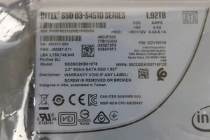 Intel D3-S4510 Series 1.92TB SATA 6Gb/s 2.5" Internal SSD SSDSC2KB019T8P - Picture 1 of 3