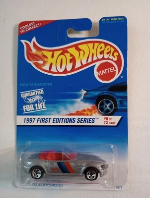 1997 Hot Wheels 1997 первые выпуски BMW Z3 родстер кабриолет серебро 5sp  - Изображение 1 из 2