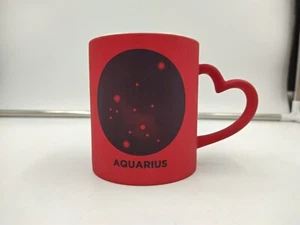 Aquarius Coffee Mug with Heart Shaped Handle 12oz - Picture 1 of 4
