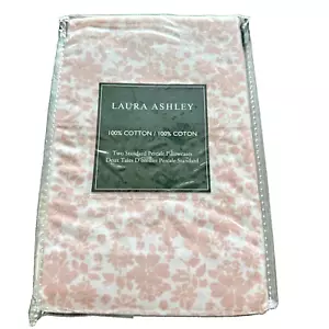 Laura Ashley Floral CANDICE Pink & White Standard Pillowcases (2) 100% Cotton - Picture 1 of 6