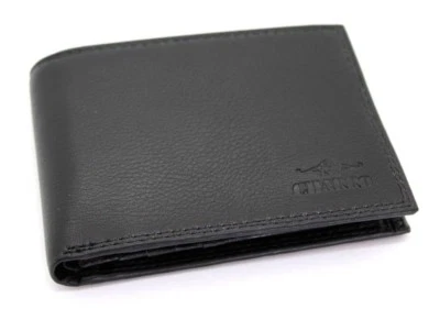 - SENZA MARCA/GENERICO - CHARRO Portafoglio in pelle uomo porta carte e ribaltina CHARRO morbido con portamonete