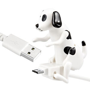 Humping Dog Phone Charger for Android, Funny Moving Spotty Dog Micro USB Cable