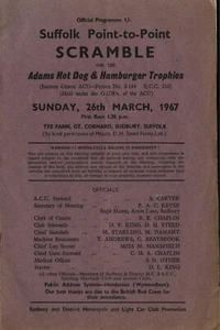 Scramble programme Gt. Cornard 26 Mar. 1967 - Picture 1 of 1