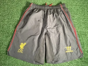 Pantalones Cortos de Entrenamiento Liverpool FC - Gris Guerrero Con Detalle Rojo y Dorado - Talla S Reino Unido - Imagen 1 de 9
