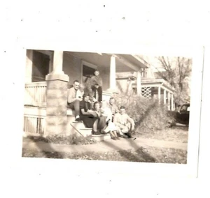 1937 Photograph Lincoln NE Carrie & Ralph & Bobbie Wrigley Martha& Ian READ - Picture 1 of 2