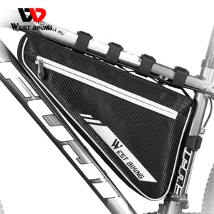 WEST BIKING Bicicleta Bicicleta Marco Bolsa Impermeable Reflectante Ciclismo Triángulo Bolsa - Imagen 1 de 78