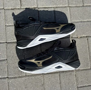 Mizuno Volleyball Shoes WAVE MOMENTUM 2 Gold x White Sz: 14M - Picture 1 of 7