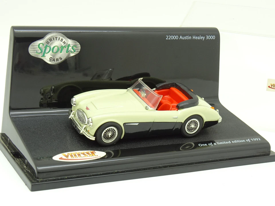 Maßstab 1/43 - Austin Healey 3000 Schwarz Und Creme - Bild 1 von 1