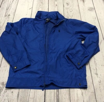 Chaqueta con capucha cortavientos azul Ralph Lauren para niño. Talla M 12 - 14 Foto 1 de 4