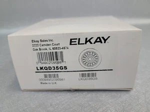 NEW ELKAY LKQD35GS GREYSTONE KITCHEN SINK DISPOSAL FLANGE STRAINER BASKET - Picture 1 of 2