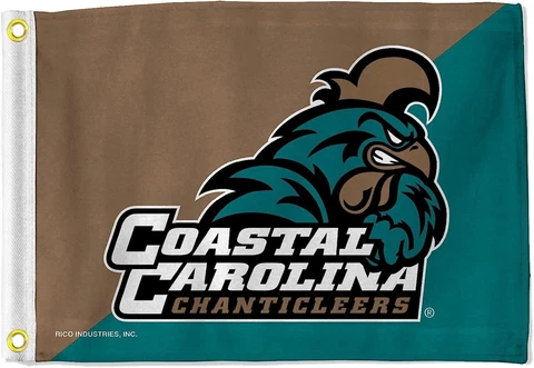 Coastal Carolina Chanticleers Flag - Boat - Golf Cart Flag 12" x 18" - Nautical Cover