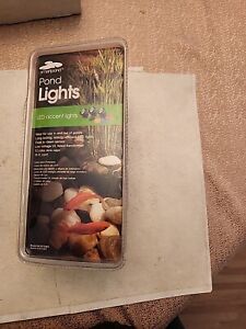 Smartpond Pond Lights 3 LED Accent Lights with Color Lens Caps Model # LDS10W3