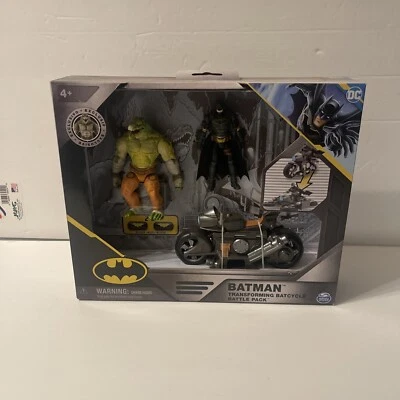 Exclusivo paquete de batalla Batman Transforming Batcycle con asesino de 4 pulgadas y Batman Foto 1 de 2