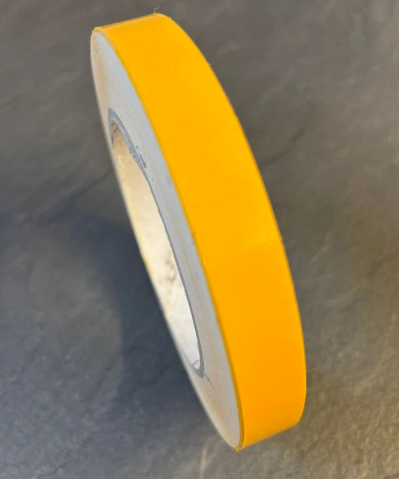 CRAFT Cinta autoadhesiva a rayas amarillas de 15 mm Coach Line coche barco caravana