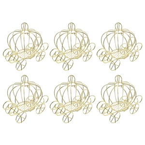 6 Stück Geschenkboxen Hochzeit Süßigkeitenboxen Mitbringsel Leckerli Boxen Kutsche Design - Bild 1 von 12