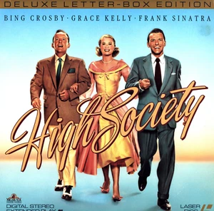 LASER DISC FRANK SINATRA BING CROSBY GRACE KELLY HIGH SOCIETY LETTER BOX - Imagen 1 de 1