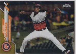 Topps 2020 cromo profesional debut Héctor Figueroa oro refractor novato 137 rayos 43/75 - Imagen 1 de 1