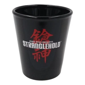 Videogioco John Woo Stranglehold Black Shot Glass Promozionale da Collezione Barware - Foto 1 di 5