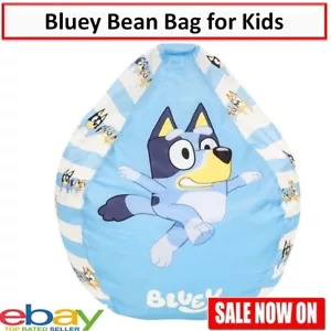 BLUEY Bean Bag Cover Kids Toddler TV Chair Preschool Seat 1 Seater TV SHOW - Picture 1 of 1
