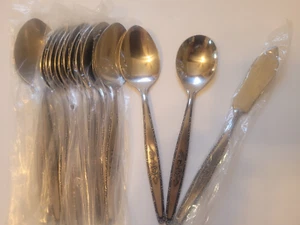 16 Teaspoons Stylecraft SYF2 Sugar Spoon ButterStainless Japan Black Rose New - Picture 1 of 4