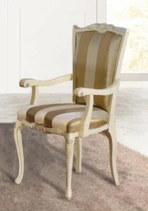 Stuhl Klassischer Design 1 Sitzer Lehnstuhl Holz Stühle Italienische Möbel Neu - Bild 1 von 1