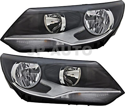 For 2012-2017 Volkswagen Tiguan Headlight Halogen Set Driver and Passenger Side - Изображение 1 из 4