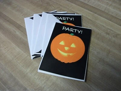 Vintage Gibson Greetings Halloween Party Invitations, Jack-o'-Lantern (5) - Image 1 of 3