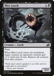 MTG Magic IKO Ikoria - 1x EN NM 074 C Blitz Leech - Picture 1 of 1