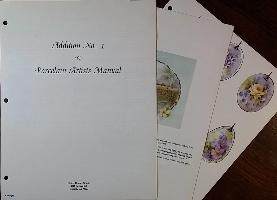 Addition #1 to Porcelain Artists Manual by Helen Humes - Image 1 of 1