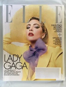 Elle Magazine December 2019 Lady Gaga Cover Issue - Ships For FREE!! - Foto 1 di 1