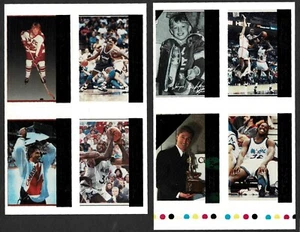 1992 Krown Wayne Gretzky & Shaquille O'Neal Green Foil Proof Press Sheet Sets - Bild 1 von 4
