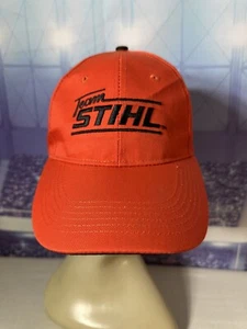 Team Stihl Outfitters Chainsaw Trucker Hat 8402098 Blaze Hunting Safety Orange - Picture 1 of 12
