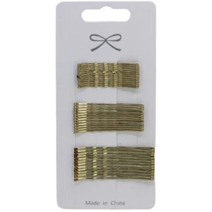 36 Stück goldblonde Haargleiter Haarnadeln traditionelle Griffe in verschiedenen Größen. - Bild 1 von 3