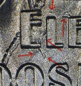 2023 P Eleanor Roosevelt 25c Errors! OBV Die Crack, REV Die Crack, Str-Thru, DDR - Picture 1 of 10