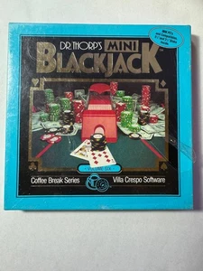 Dr. Thorp's MINI Blackjack Vintage 1992 DOS PC Game 3 1/2 & 5 1/4 Disk NEW RARE - Picture 1 of 4