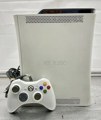 Microsoft Xbox 360 Console 20 Hard Drive + Controller + Cables 9986 - Image 1 of 4