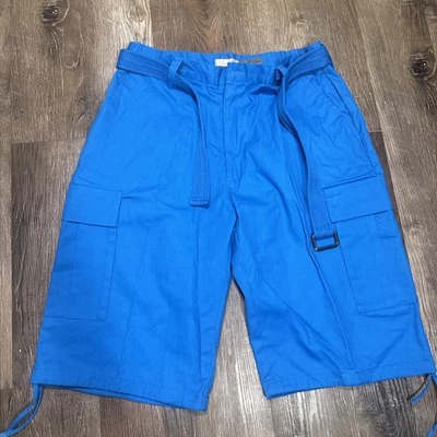 Pantalones Cortos Carga Regal Wear Negros con Cinturón - Para Hombre Talla 38 Foto 1 de 4