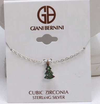 Collar Árbol de Navidad Giani Bernini Plata de Ley .925 Circonita Cúbica Foto 1 de 3