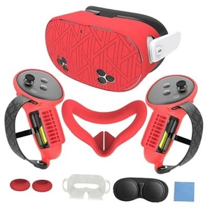 Silicone Cover Set for Meta/Oculus Quest 3s Accessories Includes VR Case Cover - Picture 1 of 7