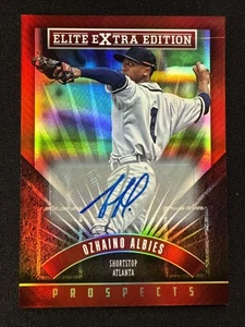 Ozzie Albies Rookie Auto RC 2015 Panini Elite Extra Edition Prospects #145 - Picture 1 of 3