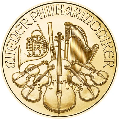 2025 Austria Gold Philharmonic 1 oz 100 Euro - BU - Image 1 of 2