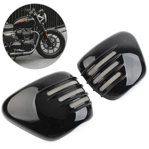 Batterie Seitenabdeckungen Links-Rechts Set Für T120/T120 16-20 Glossy Schwarz - Picture 1 of 9