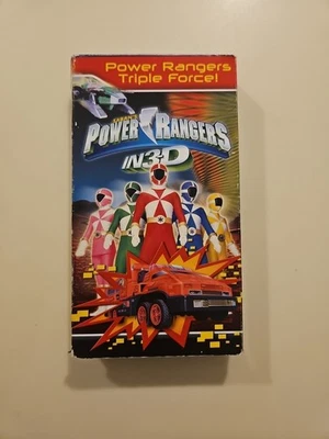 Power Rangers In 3D Triple Force (VHS 2000) Saban Super Sentai Y2K Vintage Gift - Image 1 of 4