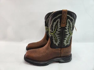 Ariat Work Herren WORKHOG XT H2O Stiefel XT Weite Eckig Größe 10 Bark Forest Neu - Bild 1 von 16